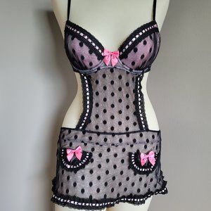 Victoria's Secret Sexy Teddy Nighty Lingerie 34C